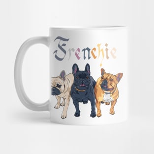 Three dogs French Bulldog breed Mug